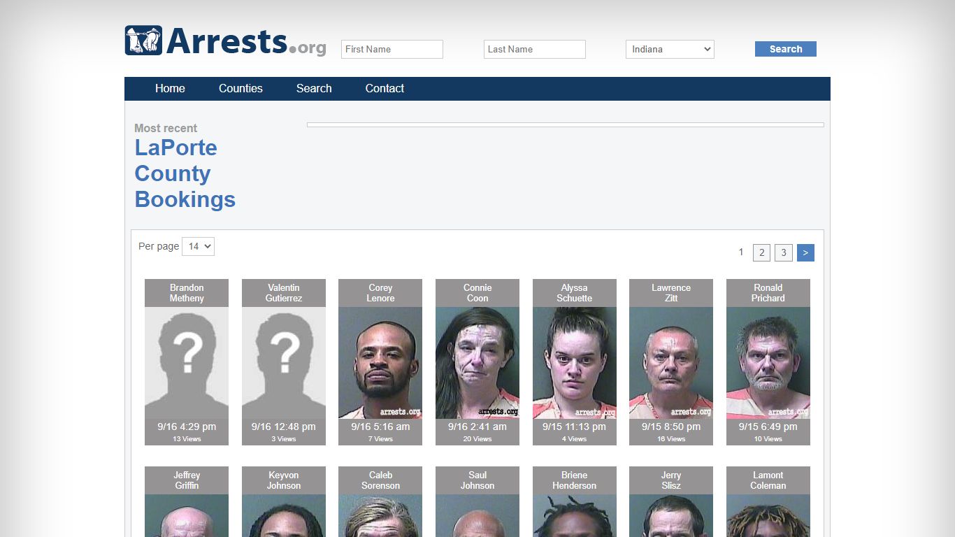 LaPorte County Arrests and Inmate Search